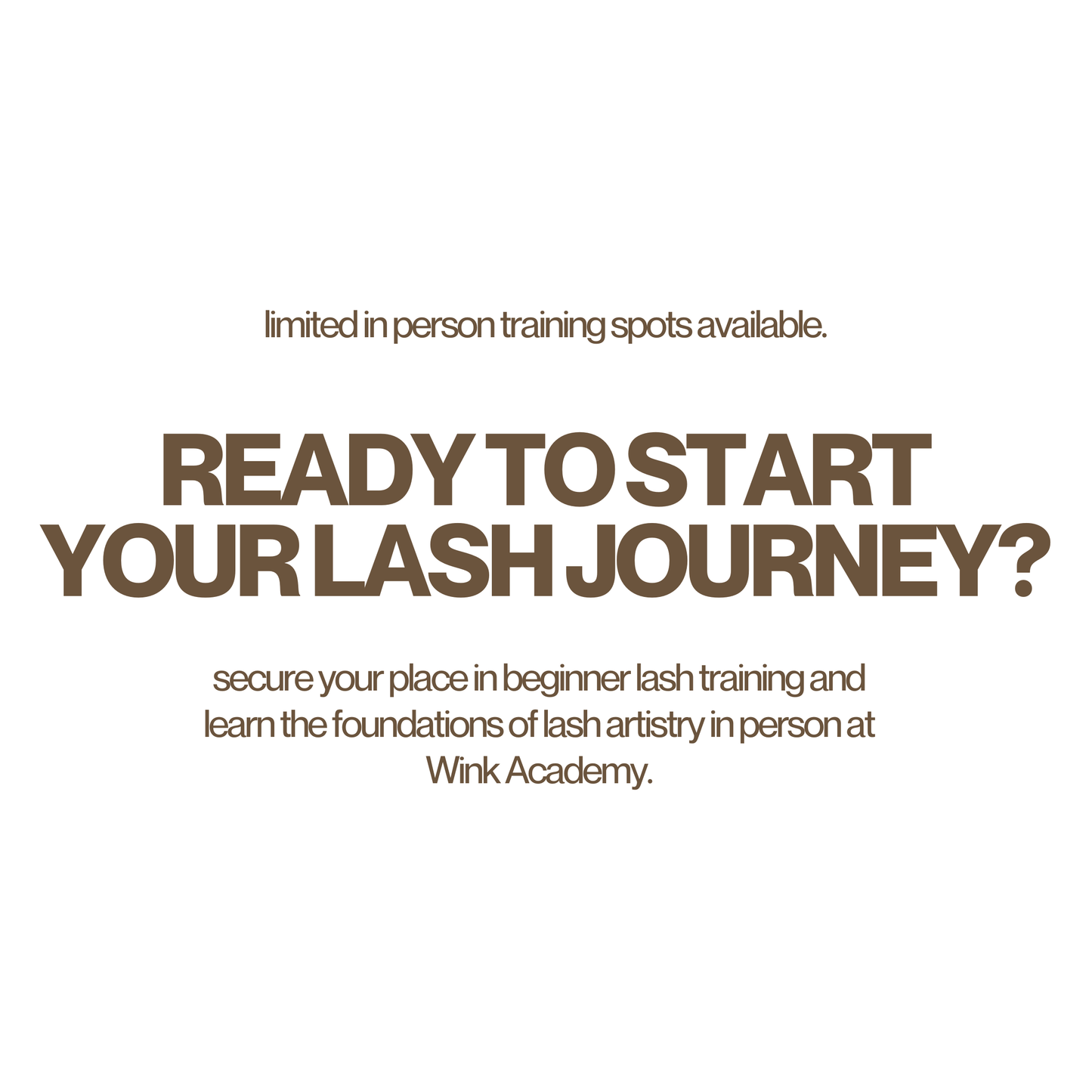 Beginner Lash Training Course (In Person)